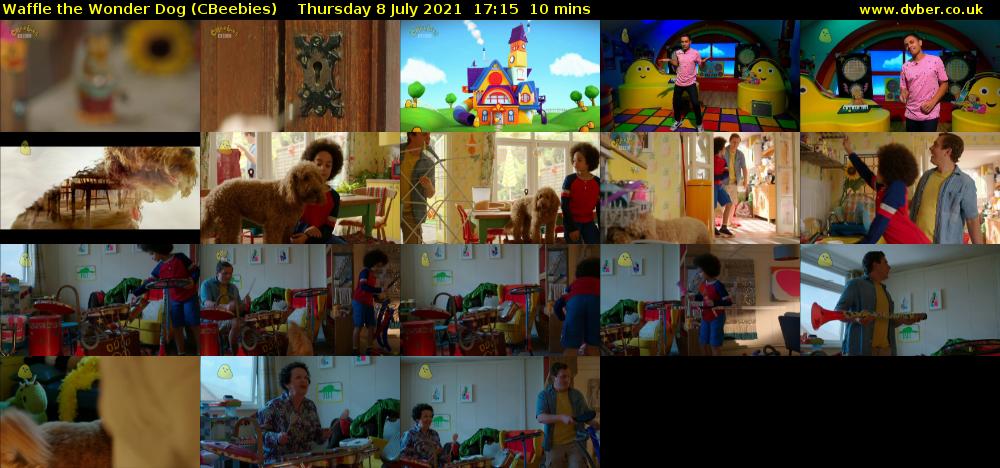 Waffle the Wonder Dog (CBeebies) Thursday 8 July 2021 17:15 - 17:25