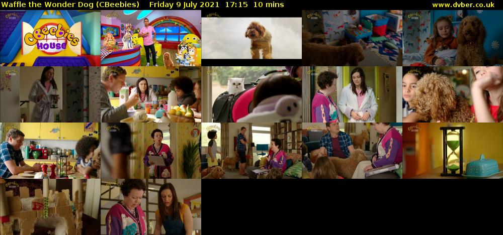 Waffle the Wonder Dog (CBeebies) Friday 9 July 2021 17:15 - 17:25