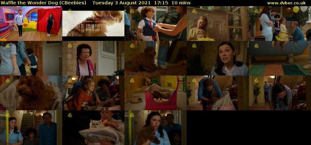 Waffle the Wonder Dog (CBeebies) Tuesday 3 August 2021 17:15 - 17:25