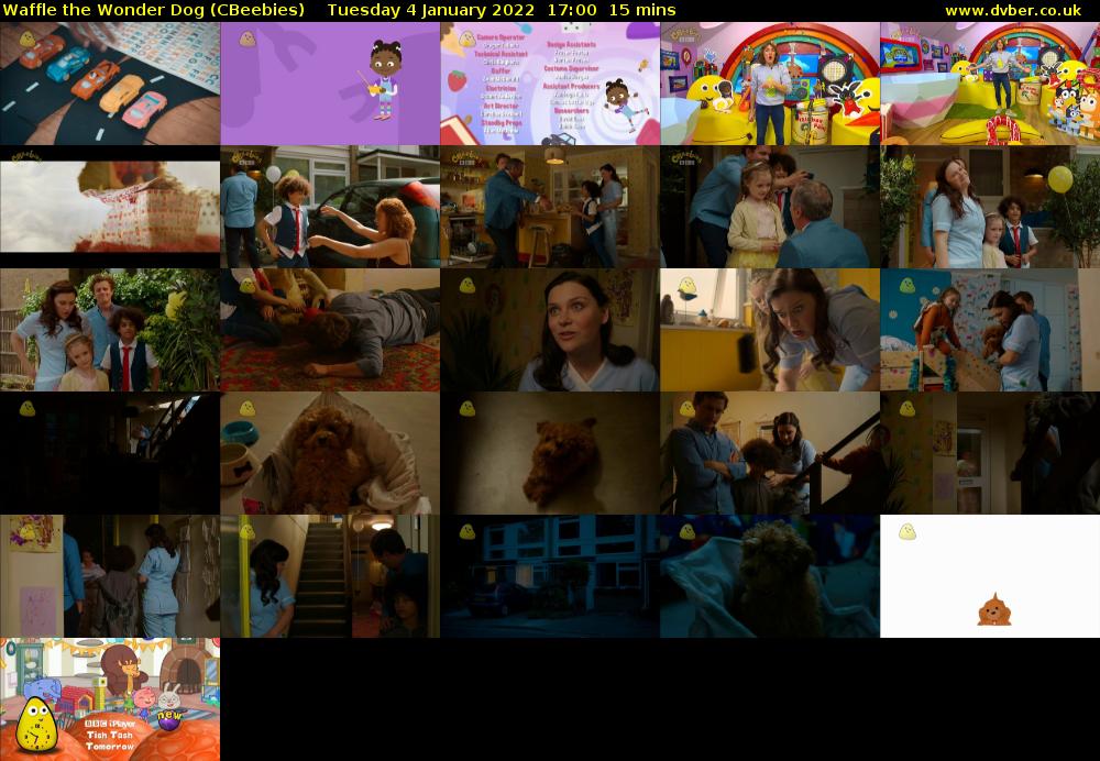 Waffle the Wonder Dog (CBeebies) Tuesday 4 January 2022 17:00 - 17:15