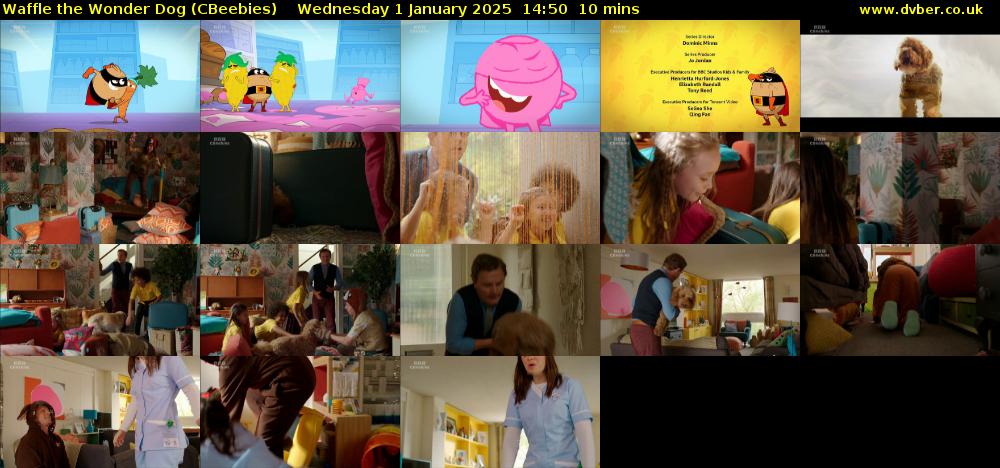 Waffle the Wonder Dog (CBeebies) Wednesday 1 January 2025 14:50 - 15:00
