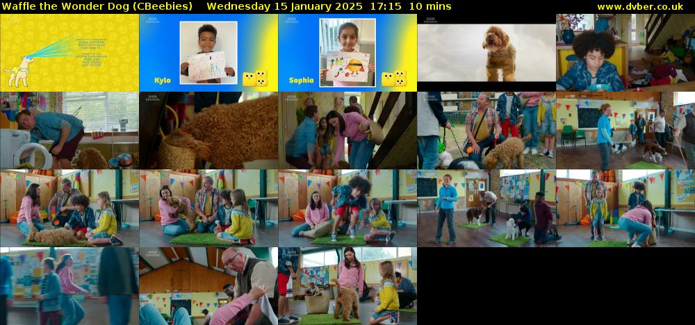 Waffle the Wonder Dog (CBeebies) Wednesday 15 January 2025 17:15 - 17:25
