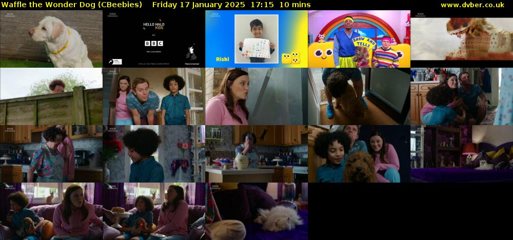 Waffle the Wonder Dog (CBeebies) Friday 17 January 2025 17:15 - 17:25
