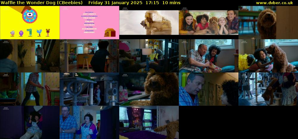 Waffle the Wonder Dog (CBeebies) Friday 31 January 2025 17:15 - 17:25