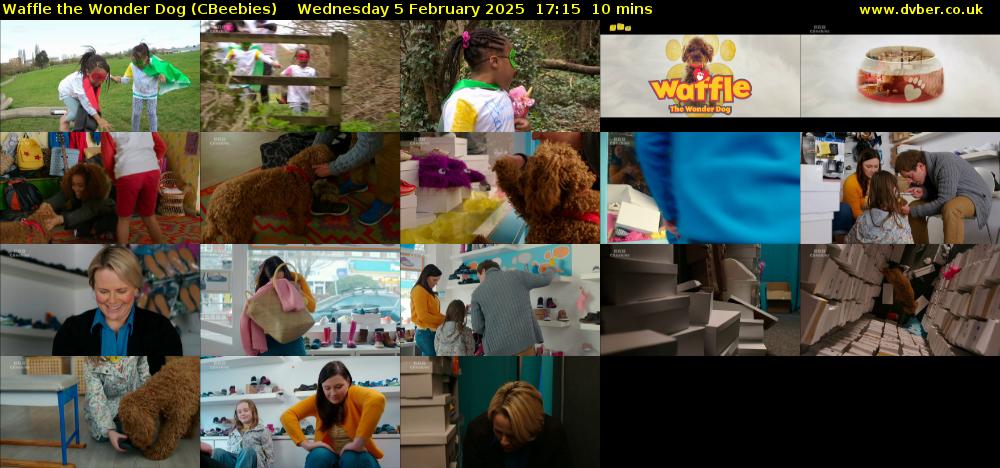 Waffle the Wonder Dog (CBeebies) Wednesday 5 February 2025 17:15 - 17:25