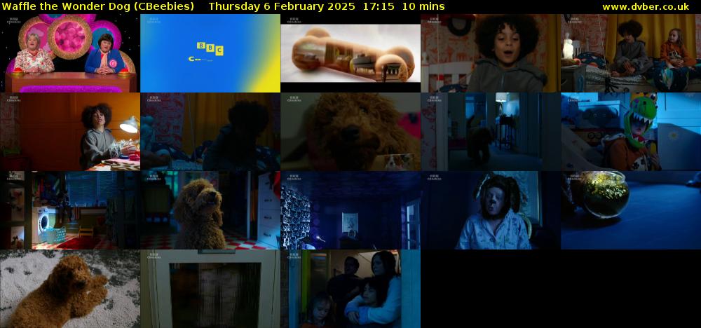Waffle the Wonder Dog (CBeebies) Thursday 6 February 2025 17:15 - 17:25