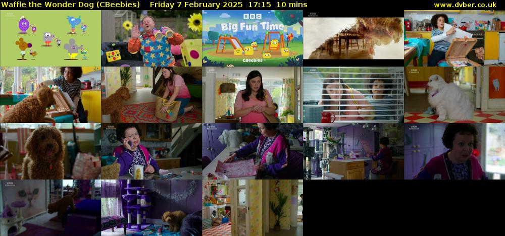 Waffle the Wonder Dog (CBeebies) Friday 7 February 2025 17:15 - 17:25
