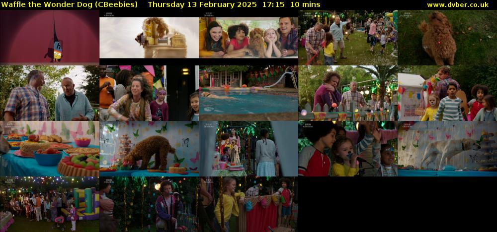 Waffle the Wonder Dog (CBeebies) Thursday 13 February 2025 17:15 - 17:25