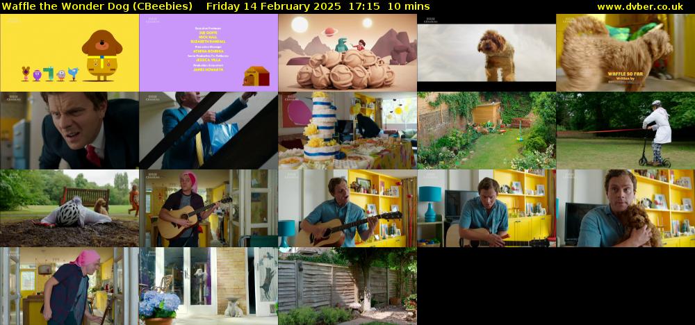 Waffle the Wonder Dog (CBeebies) Friday 14 February 2025 17:15 - 17:25