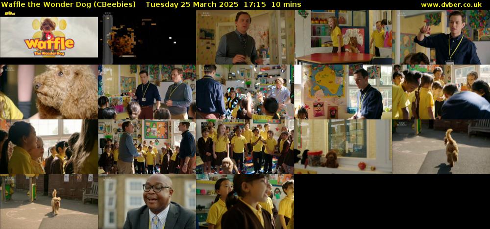 Waffle the Wonder Dog (CBeebies) Tuesday 25 March 2025 17:15 - 17:25