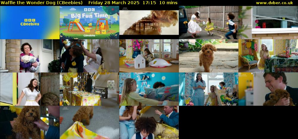 Waffle the Wonder Dog (CBeebies) Friday 28 March 2025 17:15 - 17:25