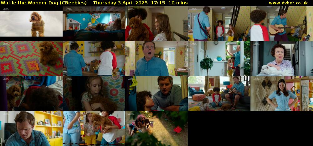 Waffle the Wonder Dog (CBeebies) Thursday 3 April 2025 17:15 - 17:25