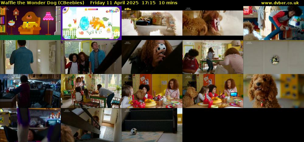 Waffle the Wonder Dog (CBeebies) Friday 11 April 2025 17:15 - 17:25