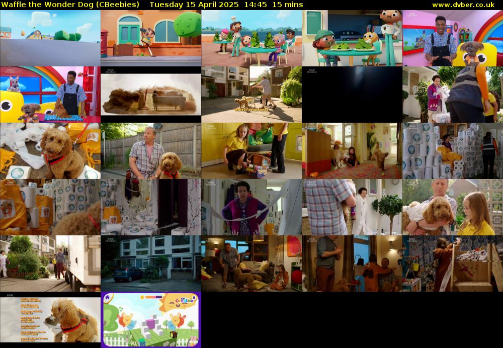 Waffle the Wonder Dog (CBeebies) Tuesday 15 April 2025 14:45 - 15:00