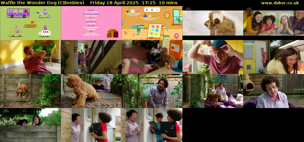 Waffle the Wonder Dog (CBeebies) Friday 18 April 2025 17:15 - 17:25