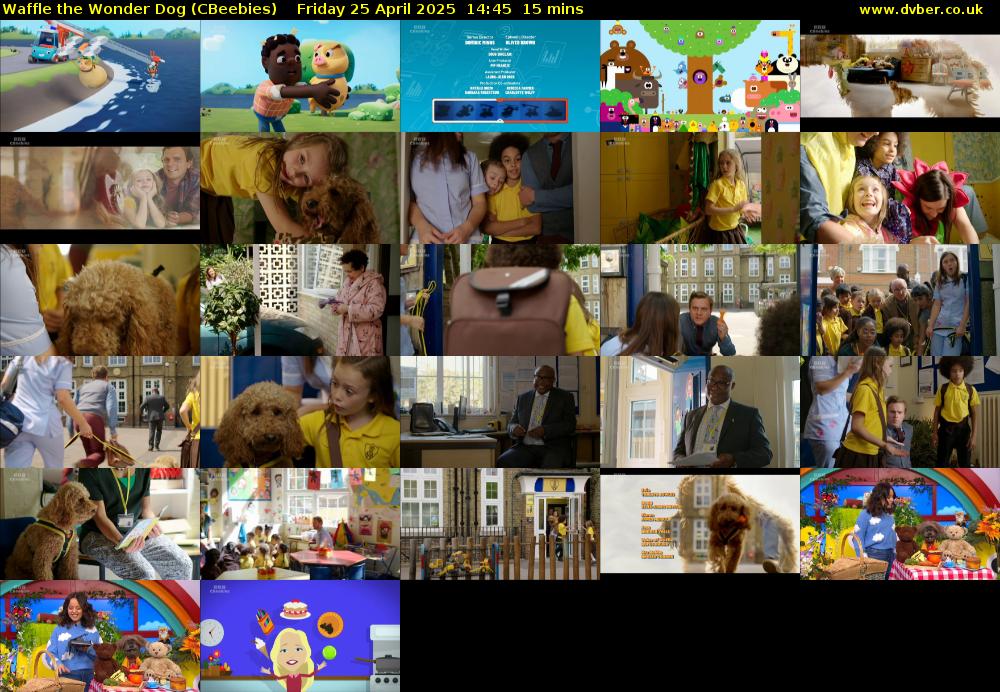 Waffle the Wonder Dog (CBeebies) Friday 25 April 2025 14:45 - 15:00