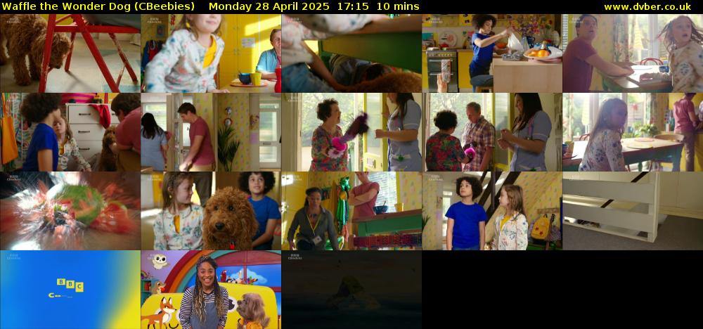 Waffle the Wonder Dog (CBeebies) Monday 28 April 2025 17:15 - 17:25