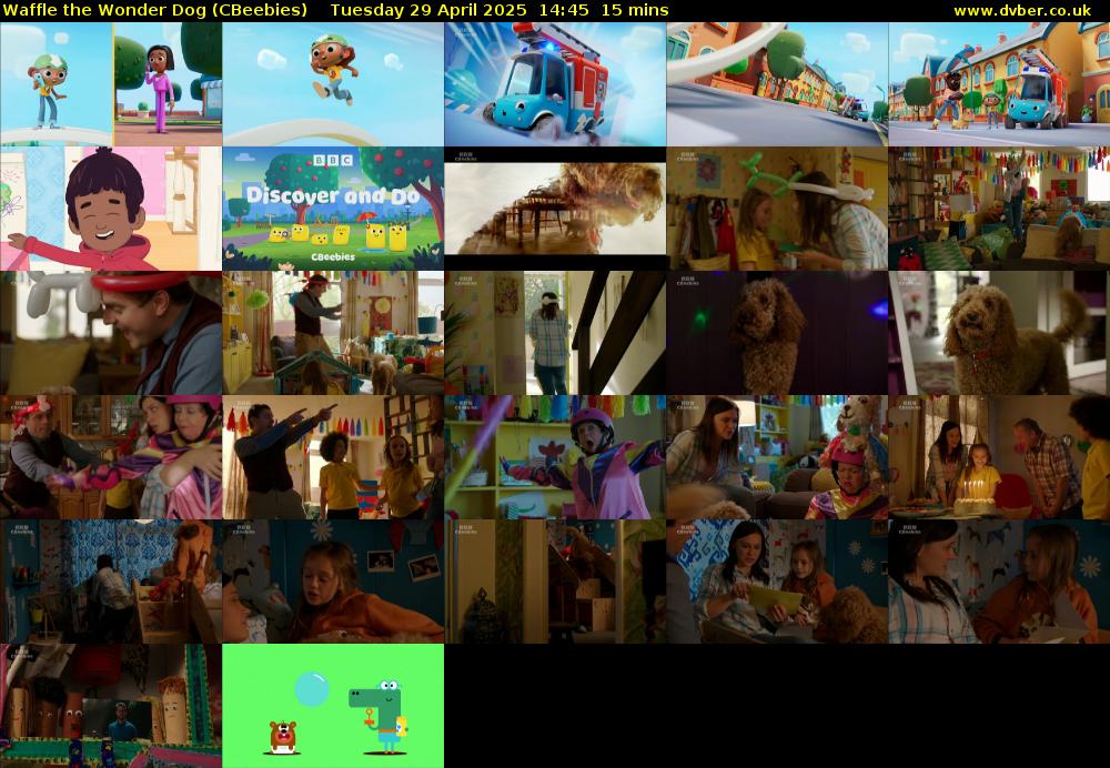 Waffle the Wonder Dog (CBeebies) Tuesday 29 April 2025 14:45 - 15:00