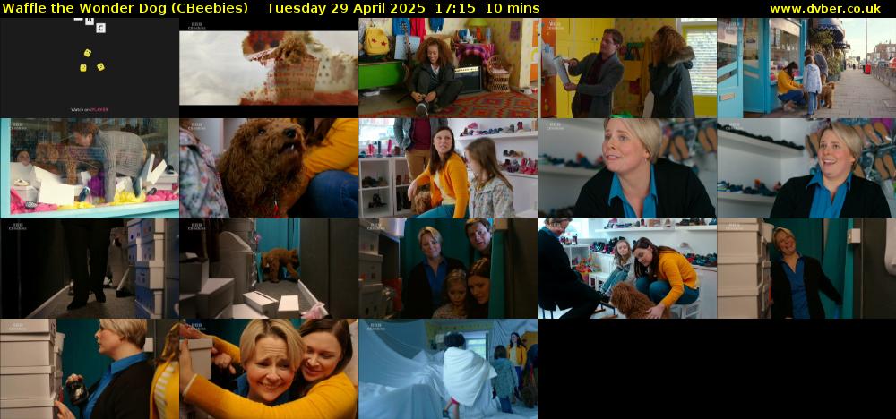 Waffle the Wonder Dog (CBeebies) Tuesday 29 April 2025 17:15 - 17:25