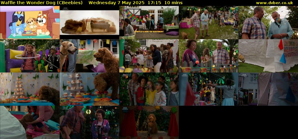 Waffle the Wonder Dog (CBeebies) Wednesday 7 May 2025 17:15 - 17:25