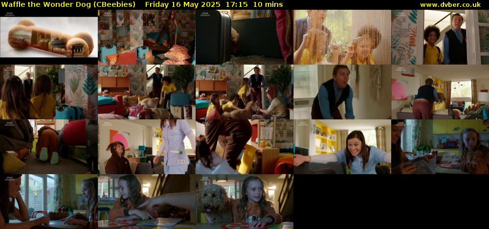 Waffle the Wonder Dog (CBeebies) Friday 16 May 2025 17:15 - 17:25
