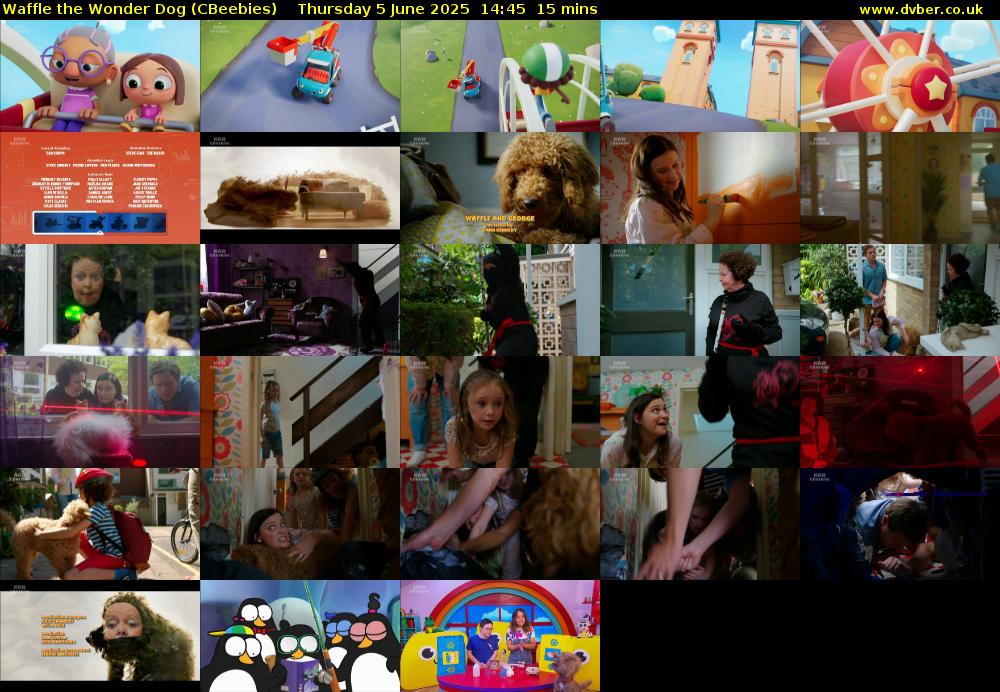 Waffle the Wonder Dog (CBeebies) Thursday 5 June 2025 14:45 - 15:00