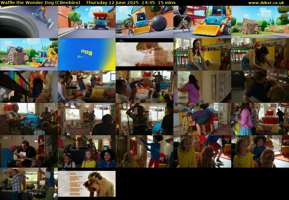 Waffle the Wonder Dog (CBeebies) Thursday 12 June 2025 14:45 - 15:00