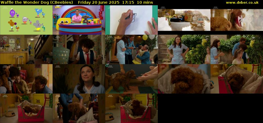 Waffle the Wonder Dog (CBeebies) Friday 20 June 2025 17:15 - 17:25
