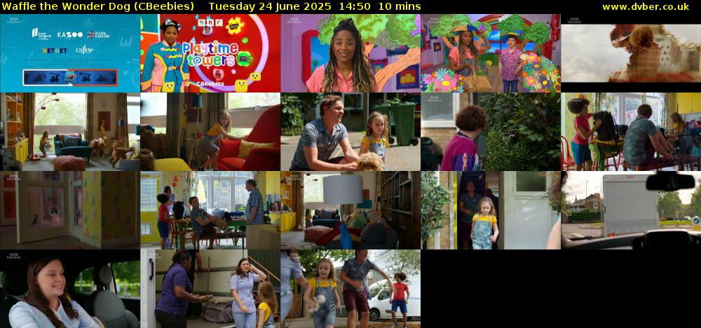 Waffle the Wonder Dog (CBeebies) Tuesday 24 June 2025 14:50 - 15:00