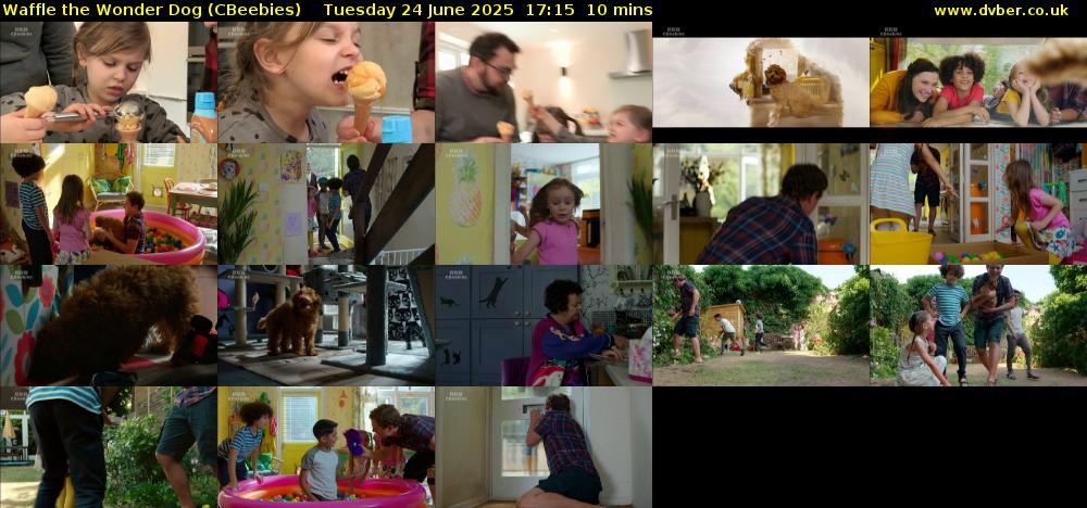 Waffle the Wonder Dog (CBeebies) Tuesday 24 June 2025 17:15 - 17:25