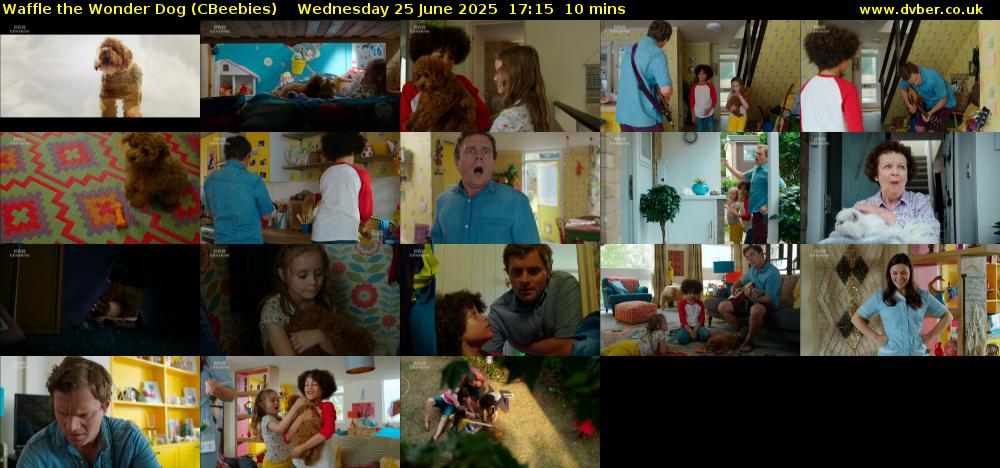 Waffle the Wonder Dog (CBeebies) Wednesday 25 June 2025 17:15 - 17:25