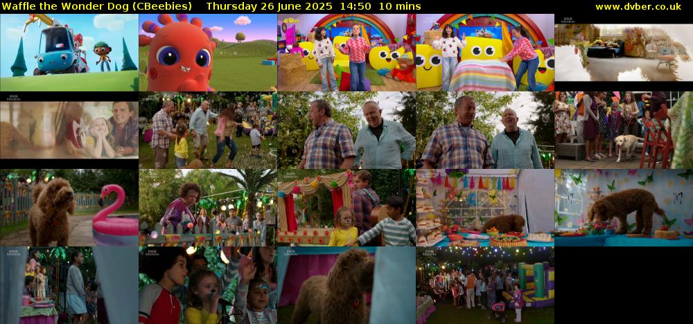 Waffle the Wonder Dog (CBeebies) Thursday 26 June 2025 14:50 - 15:00