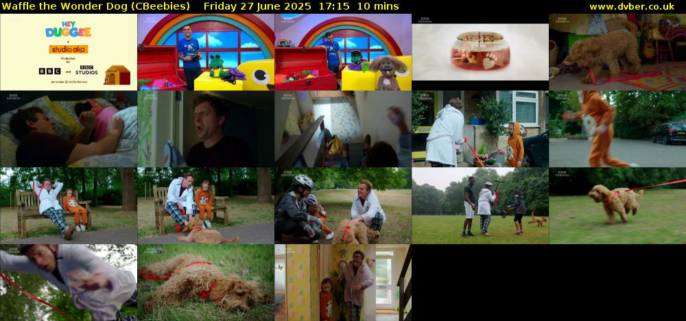 Waffle the Wonder Dog (CBeebies) Friday 27 June 2025 17:15 - 17:25