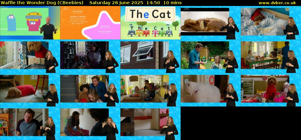 Waffle the Wonder Dog (CBeebies) Saturday 28 June 2025 14:50 - 15:00