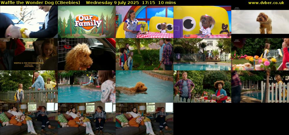 Waffle the Wonder Dog (CBeebies) Wednesday 9 July 2025 17:15 - 17:25