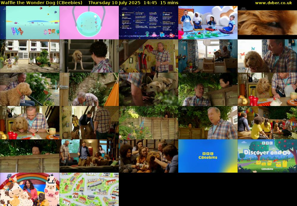 Waffle the Wonder Dog (CBeebies) Thursday 10 July 2025 14:45 - 15:00