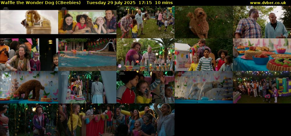 Waffle the Wonder Dog (CBeebies) Tuesday 29 July 2025 17:15 - 17:25