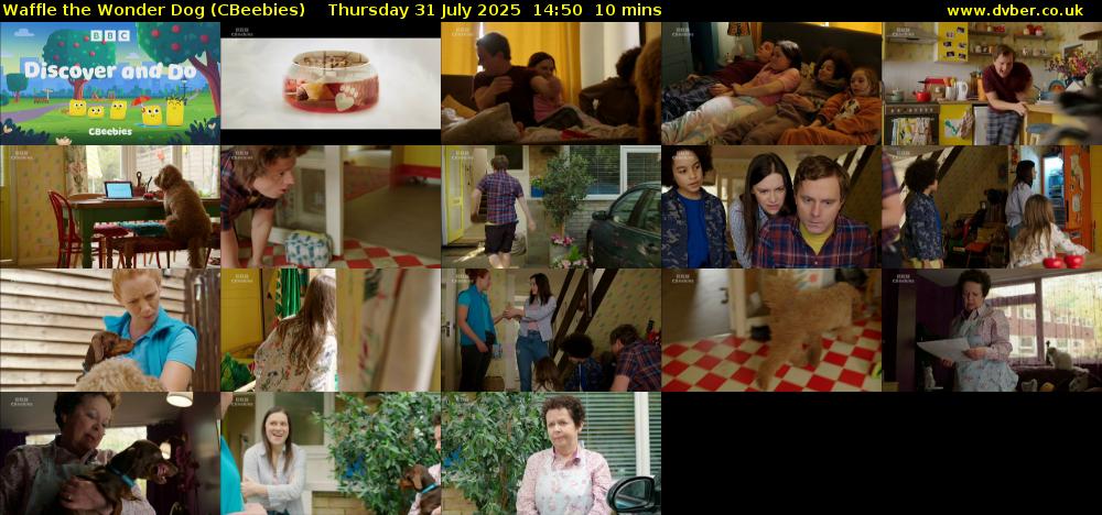 Waffle the Wonder Dog (CBeebies) Thursday 31 July 2025 14:50 - 15:00