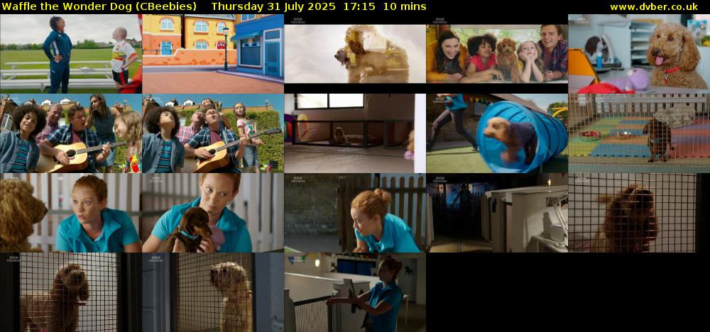 Waffle the Wonder Dog (CBeebies) Thursday 31 July 2025 17:15 - 17:25