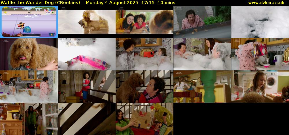 Waffle the Wonder Dog (CBeebies) Monday 4 August 2025 17:15 - 17:25