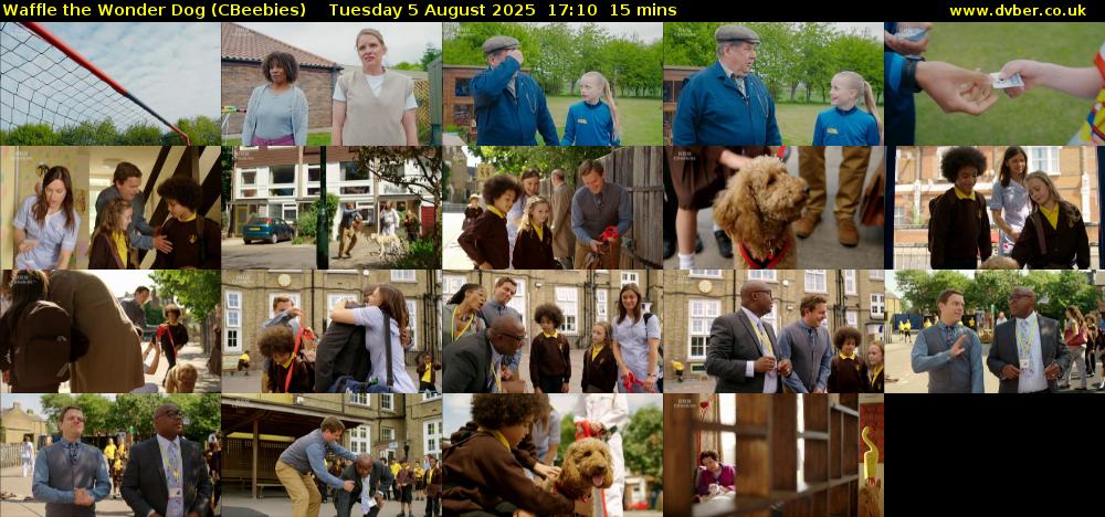 Waffle the Wonder Dog (CBeebies) Tuesday 5 August 2025 17:10 - 17:25