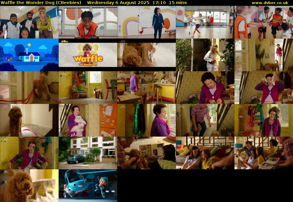 Waffle the Wonder Dog (CBeebies) Wednesday 6 August 2025 17:10 - 17:25