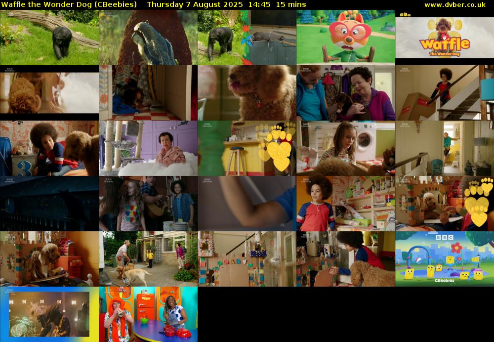 Waffle the Wonder Dog (CBeebies) Thursday 7 August 2025 14:45 - 15:00