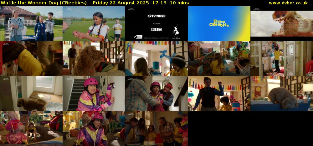 Waffle the Wonder Dog (CBeebies) Friday 22 August 2025 17:15 - 17:25