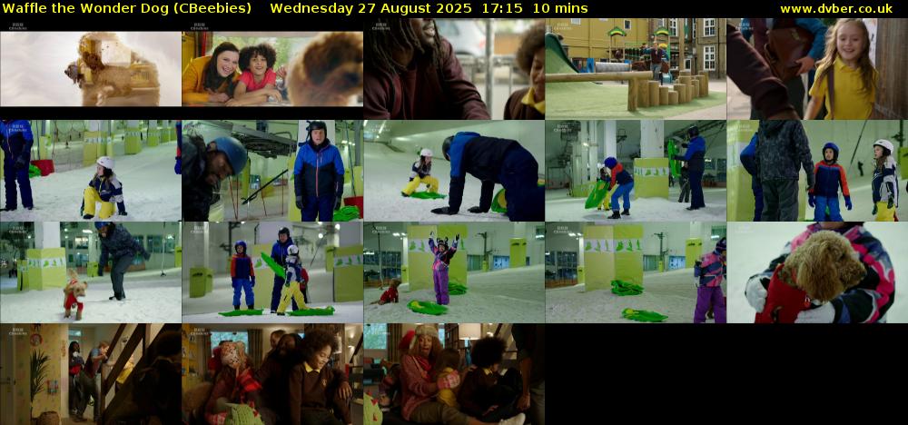 Waffle the Wonder Dog (CBeebies) Wednesday 27 August 2025 17:15 - 17:25