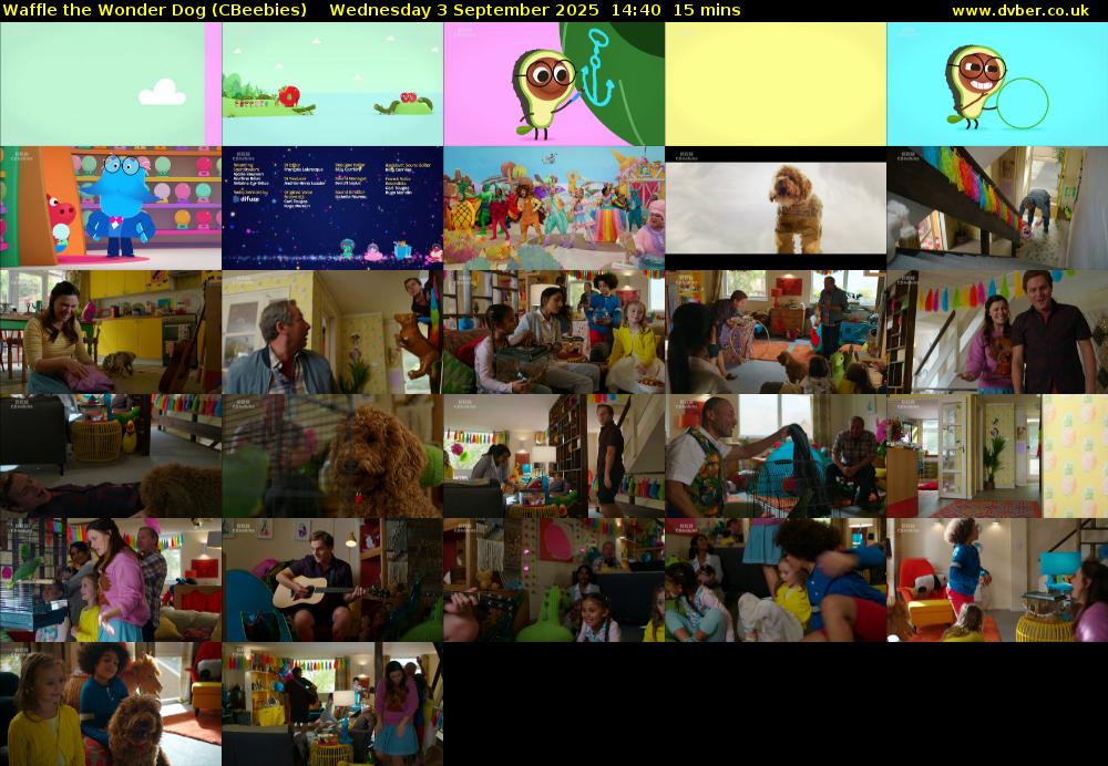 Waffle the Wonder Dog (CBeebies) Wednesday 3 September 2025 14:40 - 14:55