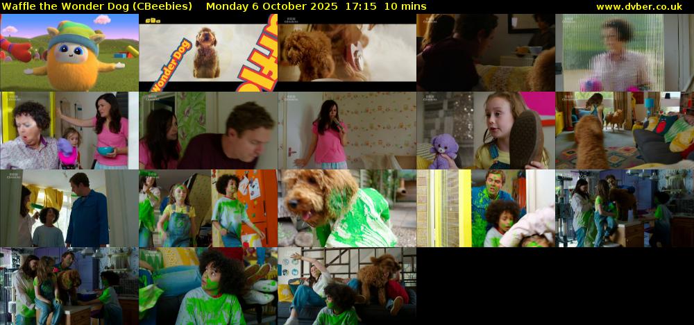 Waffle the Wonder Dog (CBeebies) Monday 6 October 2025 17:15 - 17:25