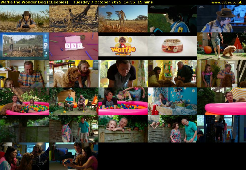 Waffle the Wonder Dog (CBeebies) Tuesday 7 October 2025 14:35 - 14:50