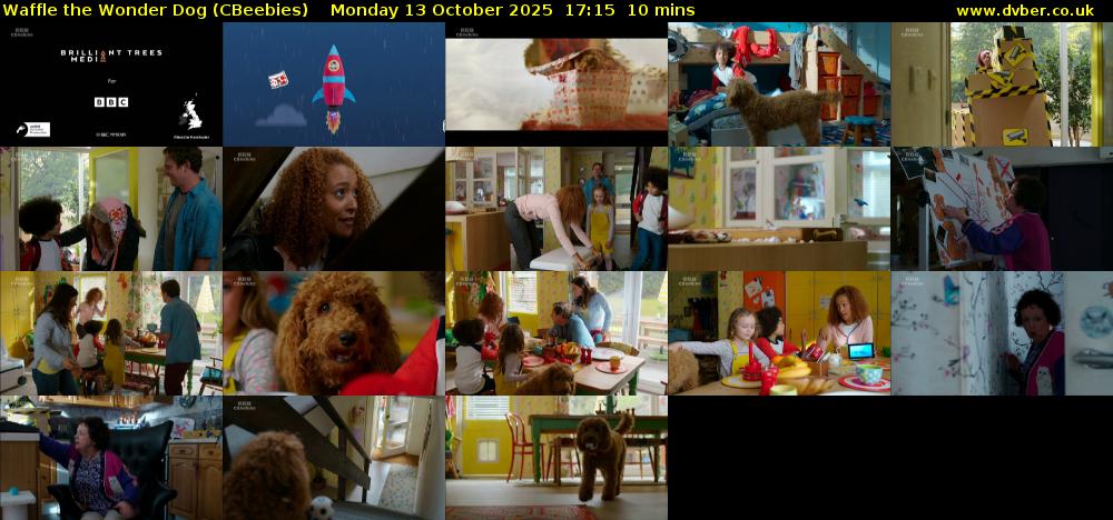 Waffle the Wonder Dog (CBeebies) Monday 13 October 2025 17:15 - 17:25