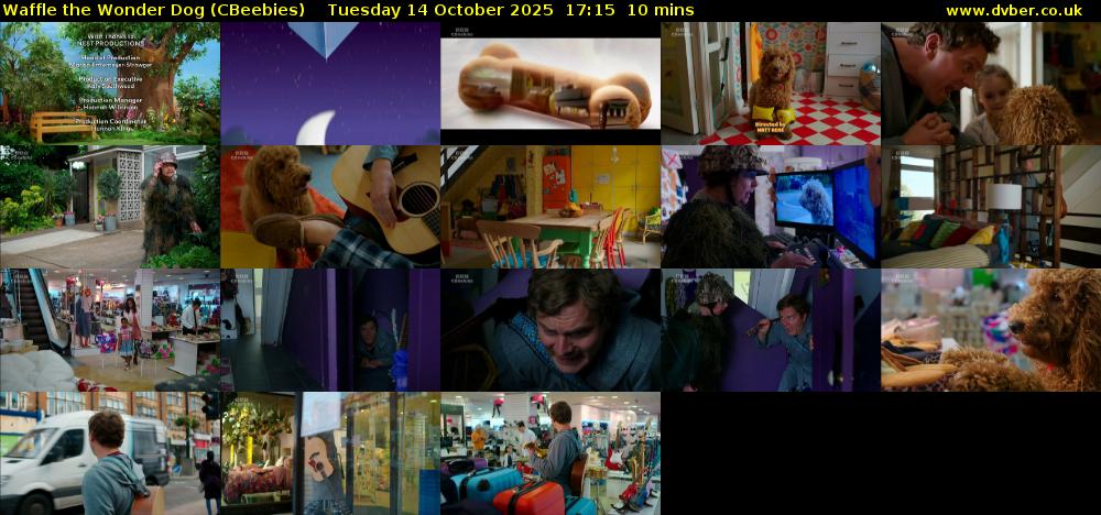 Waffle the Wonder Dog (CBeebies) Tuesday 14 October 2025 17:15 - 17:25